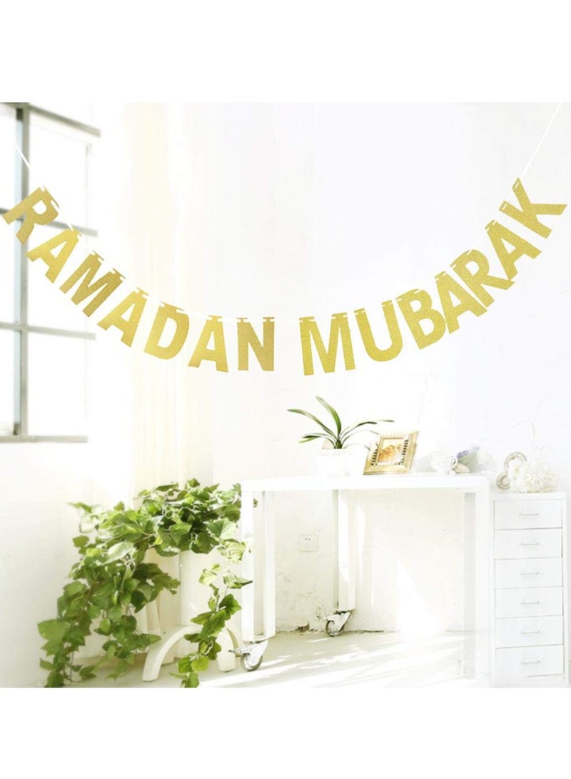 Party Propz لافتة رمضان كريم - ذهبية - Image 3